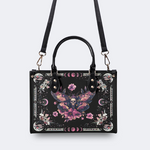 Pink Death Moth Starry Sky Print Handbag