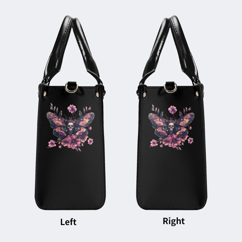 Pink Death Moth Starry Sky Print Handbag