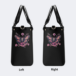 Pink Death Moth Starry Sky Print Handbag
