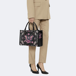 Pink Death Moth Starry Sky Print Handbag