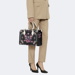 Pink Death Moth Starry Sky Print Handbag