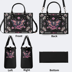 Pink Death Moth Starry Sky Print Handbag