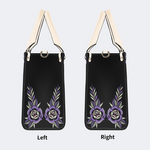 Purple Moth Print Handbag Factory Direct Sales
