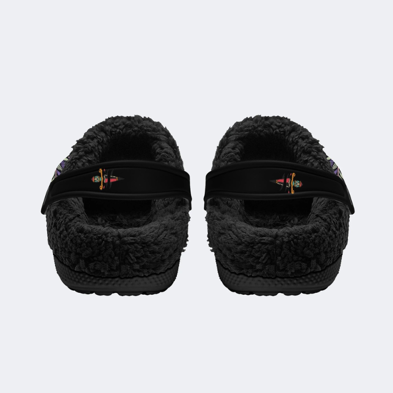 Purple Moth Print Slippers/Sandals Factory Direct Sales