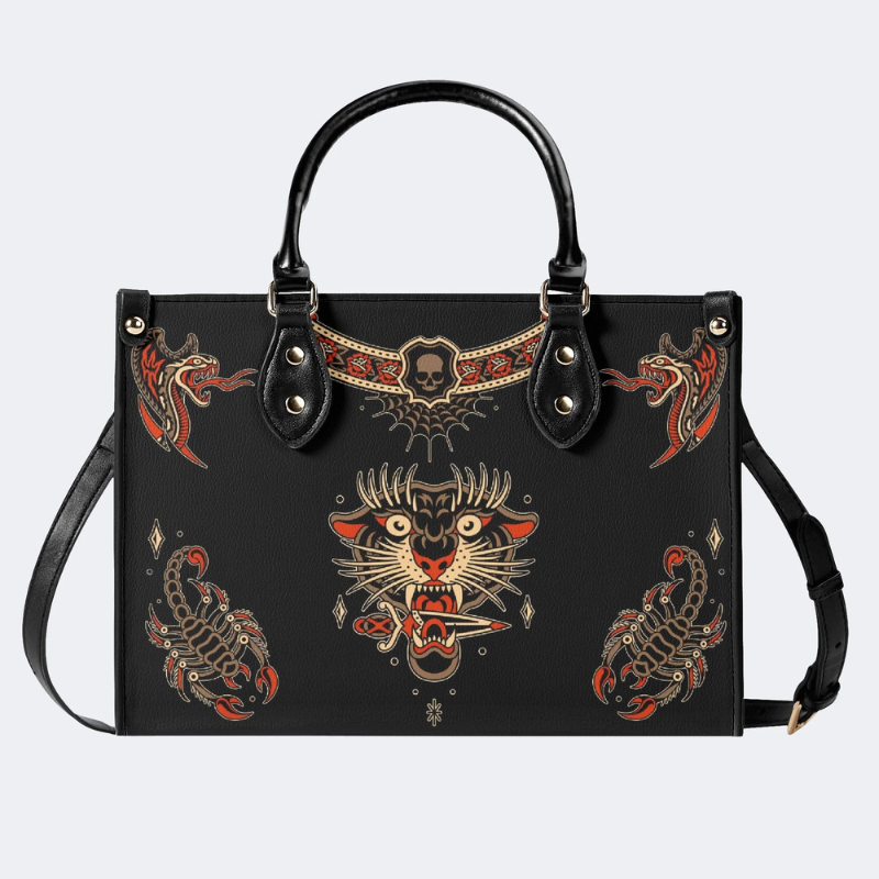Retro Animal Pattern Handbag Factory Direct Sales