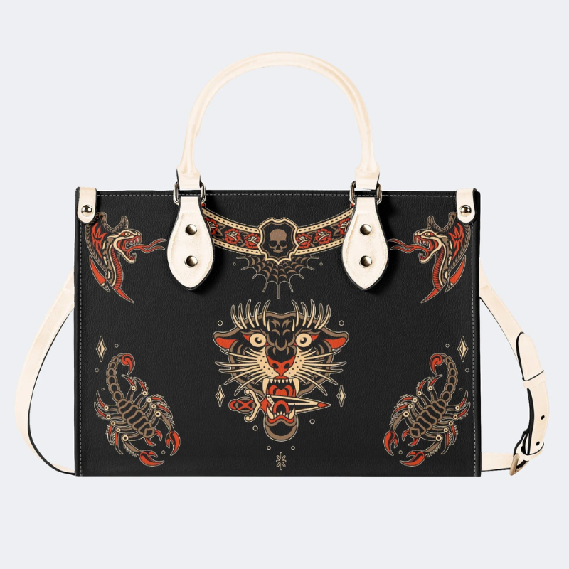Retro Animal Pattern Handbag Factory Direct Sales