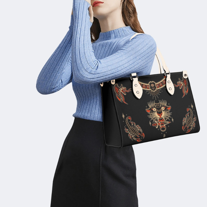 Retro Animal Pattern Handbag Factory Direct Sales