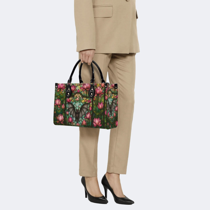 Retro Bats And Lotus Handbag Factory Direct Sales_08