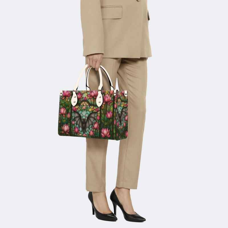 Retro Bats And Lotus Handbag Factory Direct Sales_09