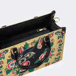 Retro Black Panther Head Print Handbag Factory Direct Sales_11