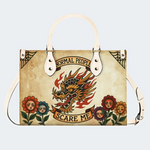Retro Fire Dragon Head Print Handbag Factory Direct Sales