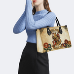 Retro Flame Clown Print Handbag Factory Direct Sales
