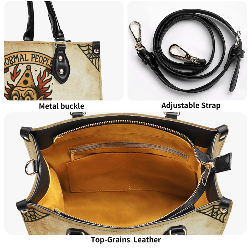 Retro Flame Clown Print Handbag Factory Direct Sales