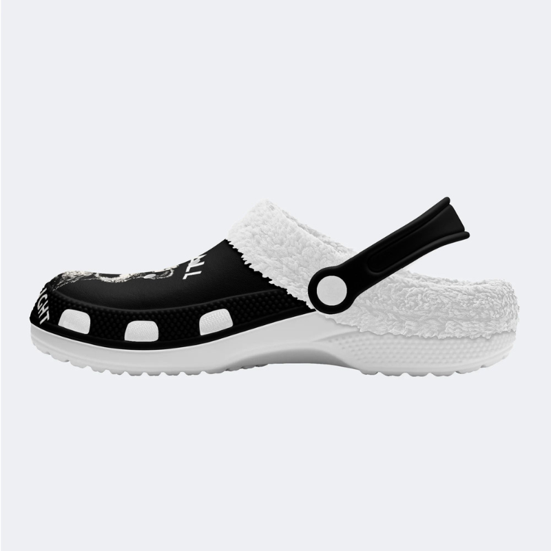Small Animal Holding A Knife Slippers/Sandals