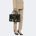 Spider And Moth Print Handbag Factory Direct Sales