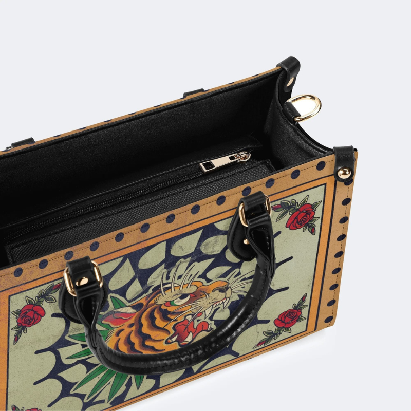 Spider Web Tiger Head Print Handbag Factory Direct Sales