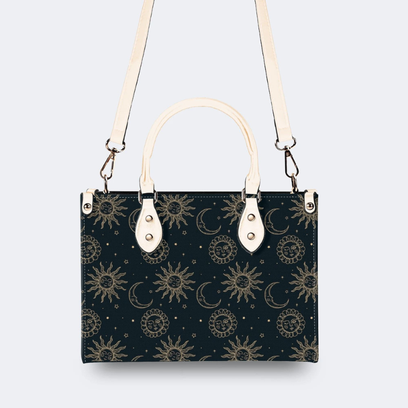 Sun And Moon In The Night Sky Handbag_03