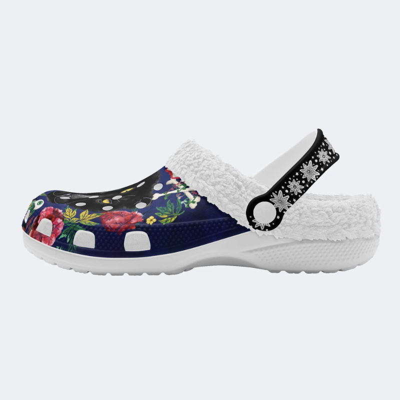 Three-Eyed Black Panther Print Slippers/Sandals