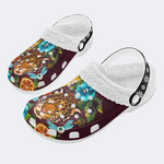 Three-Eyed Leopard Print Slippers/Sandals