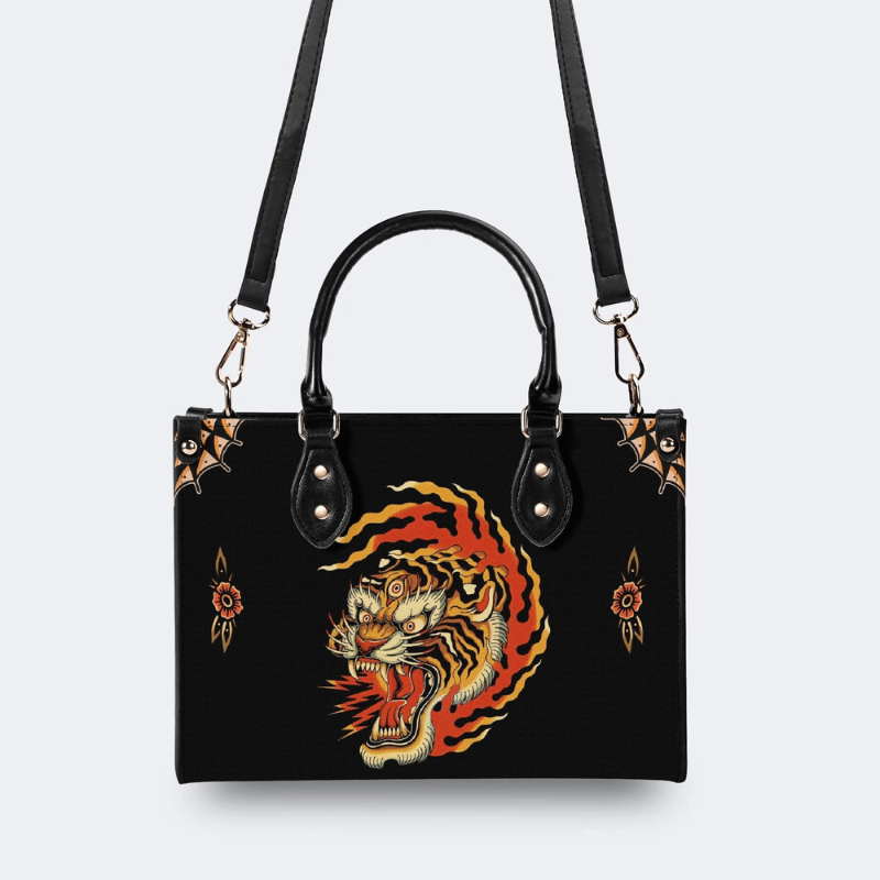 Three-eyed Tiger Print Handbag Factory Direct Sales