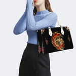 Three-eyed Tiger Print Handbag Factory Direct Sales