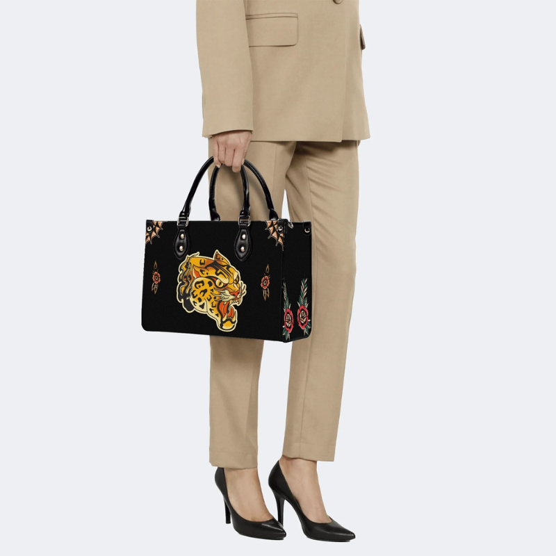 Tiger Head Print Handbag Factory Direct Sales