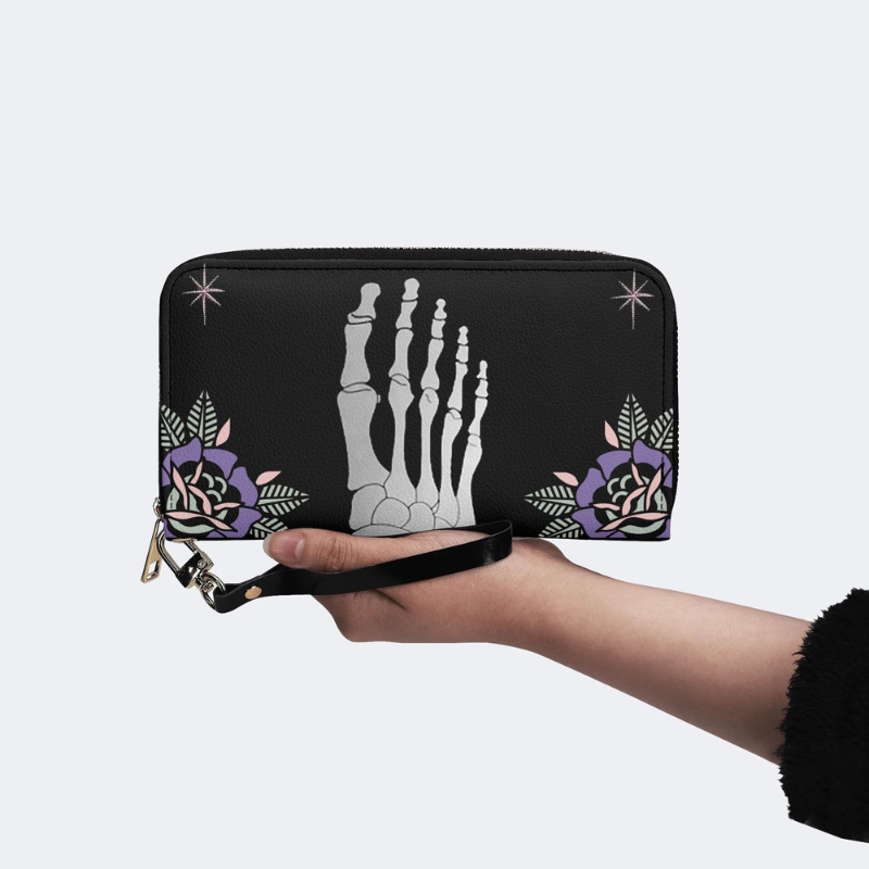 Toe Bone Printing Leather Wallet Factory Direct Sales_05