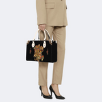 Traditional Tiger And Dragon Print Handbag Factory Direct Sales