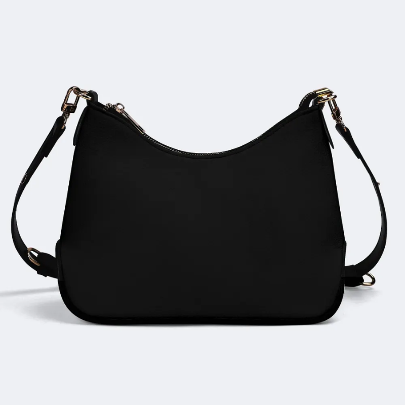 Traditional Tiger And Dragon Print Leather Crossbody Bag