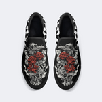 Vintage Crow And Roses Slip On Shoes Factory Direct Sales
