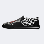 Vintage Crow And Roses Slip On Shoes Factory Direct Sales