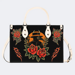 Vintage Crow Man Print Handbag Factory Direct Sales_01