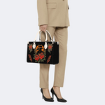 Vintage Crow Man Print Handbag Factory Direct Sales_09