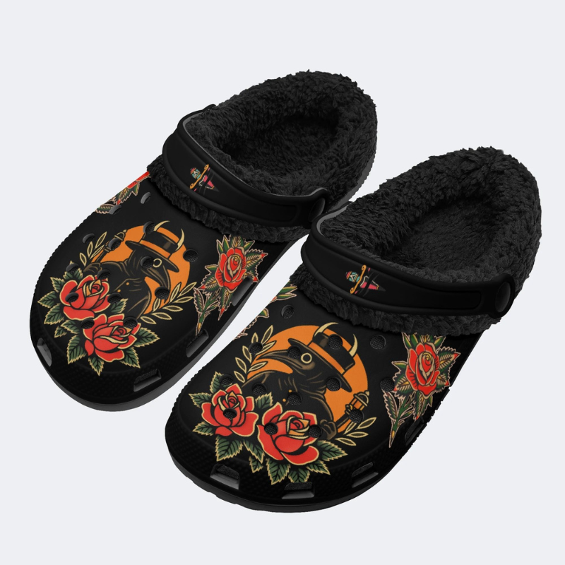 Vintage Crow Man Print Slippers/Sandals Factory direct sales