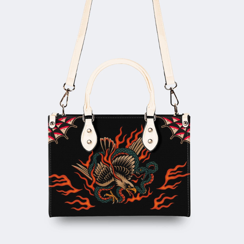 Vintage Eagle Catching Snake Handbag Factory Direct Sales_04