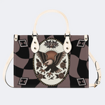 Vintage Eagle Day Print Handbag Factory Direct Sales_01