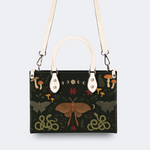 Vintage Moth And Snake Print Handbag Factory Direct Sales_03