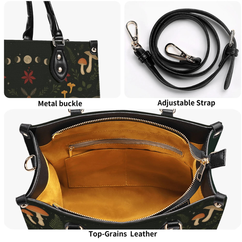 Vintage Moth And Snake Print Handbag Factory Direct Sales_11