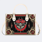 Vintage Red Sun Moth Print Handbag Factory Direct Sales_01