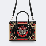 Vintage Red Sun Moth Print Handbag Factory Direct Sales_02