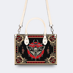 Vintage Red Sun Moth Print Handbag Factory Direct Sales_03