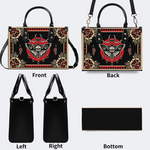Vintage Red Sun Moth Print Handbag Factory Direct Sales_10