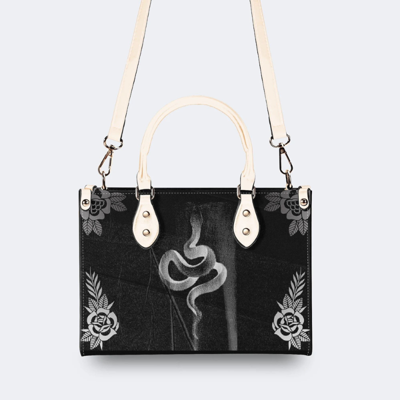 Vintage Snake Print Handbag Factory Direct Sales_03