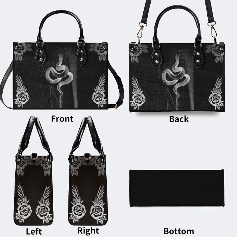 Vintage Snake Print Handbag Factory Direct Sales_10