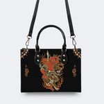 Vintage Tiger And Devil Print Handbag Factory Direct Sales