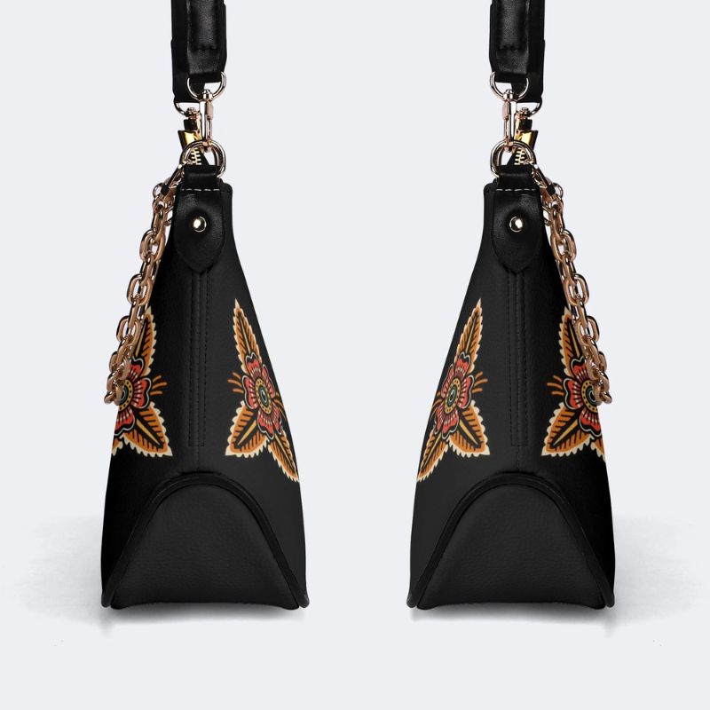Vintage Tiger Vs. Viper Leather Crossbody Bag_03