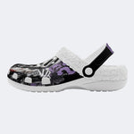 COUPLE SET-Gothic Scream Ghost face & Knife-Fur Lined Slippers