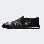 Psychedelic Cat Graphic Print - Slip On Shoes