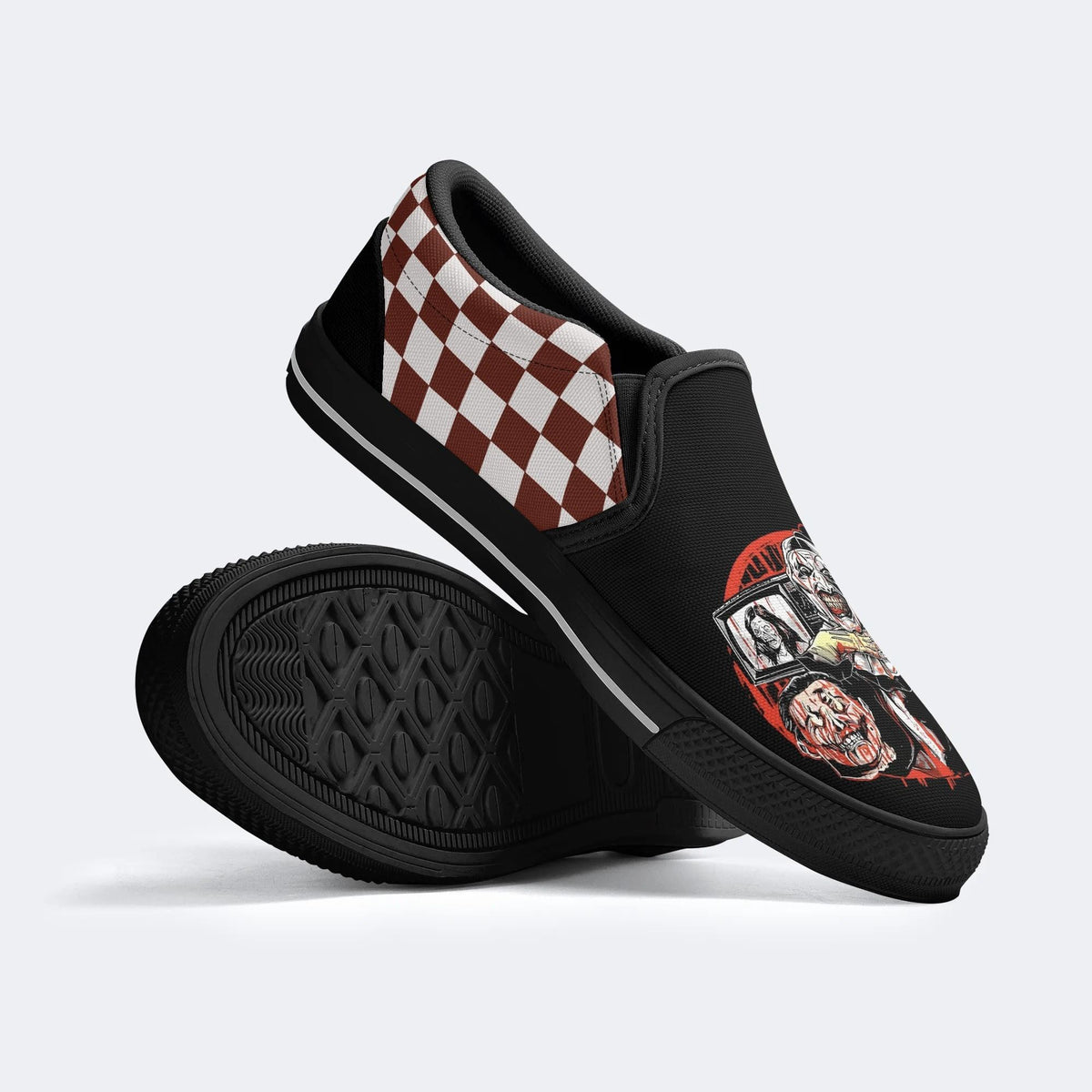 PersonalizedName Horror Print - Slip On Shoes