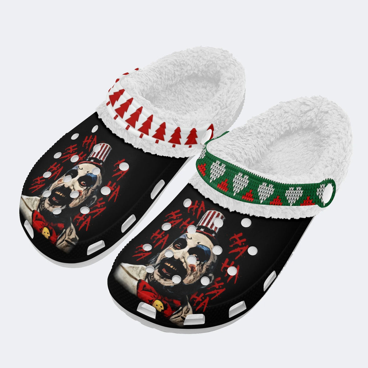 Horror Print - Fur Lined Slippers